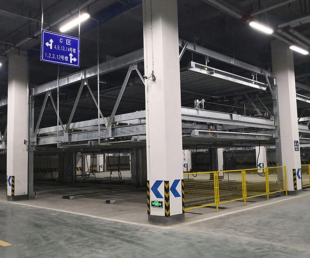 鹤城二层简易式机械式停车设备回收